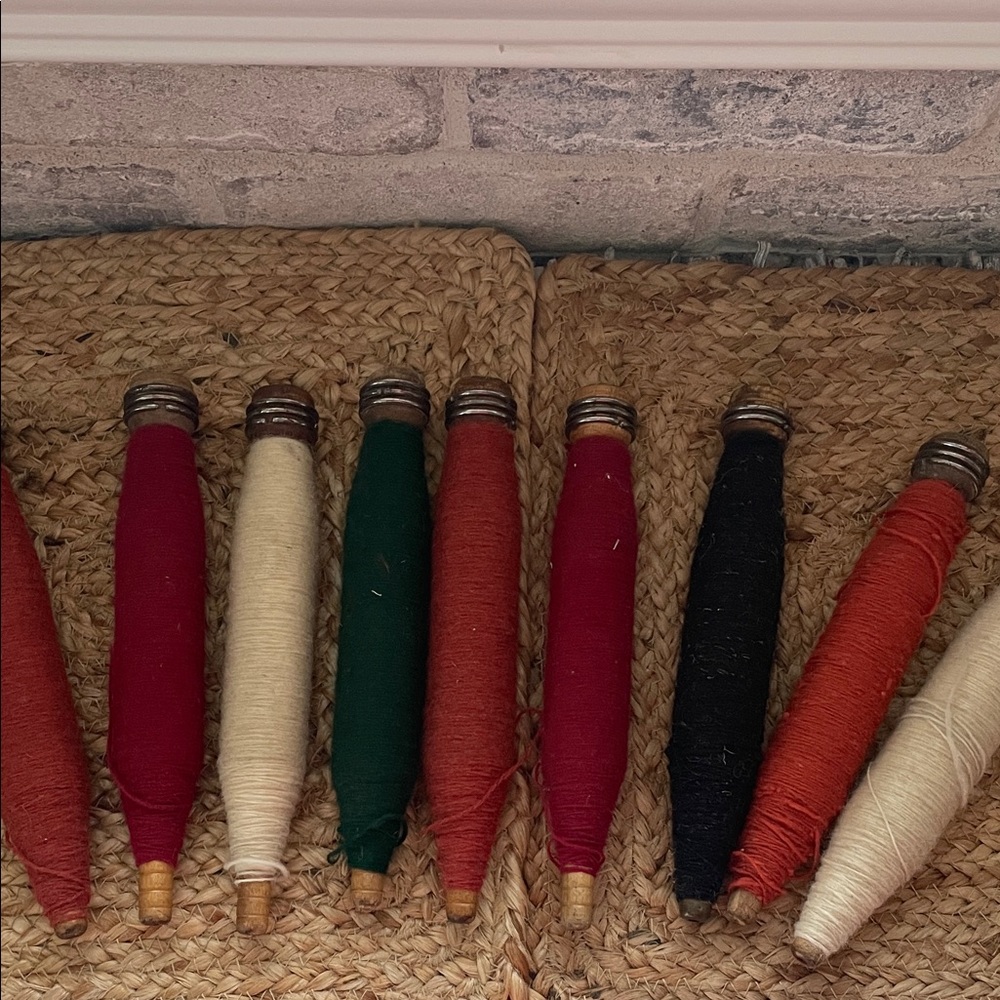 Antique Textile Bobbins Lot of 9